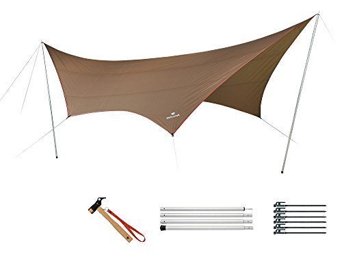 Large_Pro セット スノーピーク snow peak タープ|R HDタープ ＂シールド＂ ヘキサ L Pro セット TP-862S 6人用