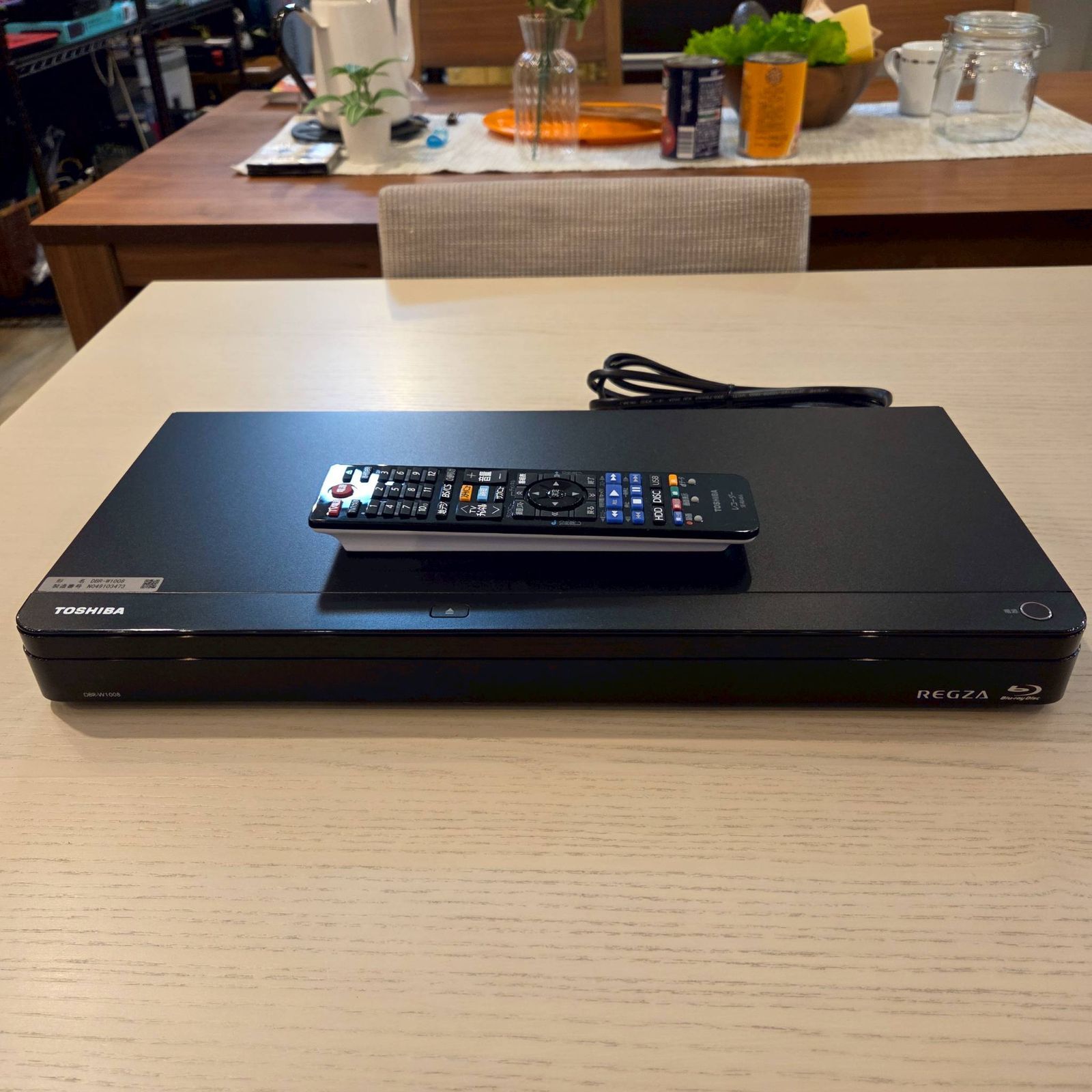 TOSHIBA 東芝 REGZA レグザ ブルーレイディスクレコーダー 2019年製 1TB 2番組 DBR-W1008