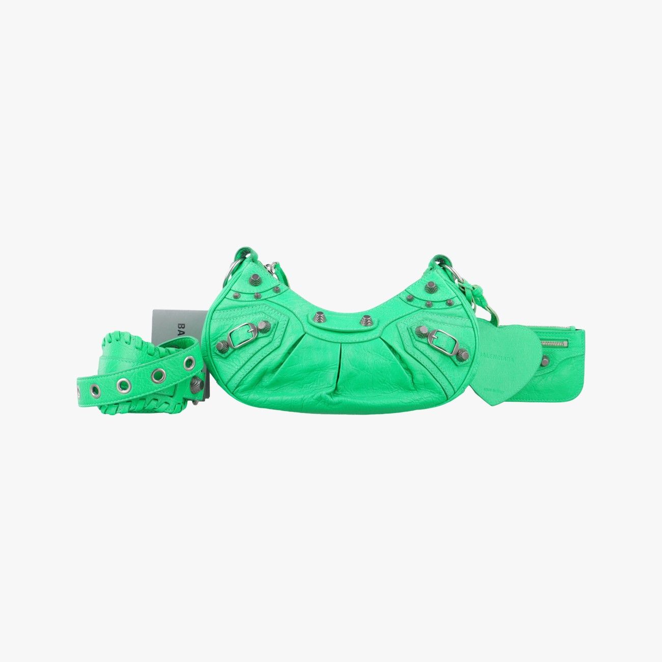 バレンシアガBalenciagaルカゴール グリーン ラムスキン 671309.3809.S.528147
