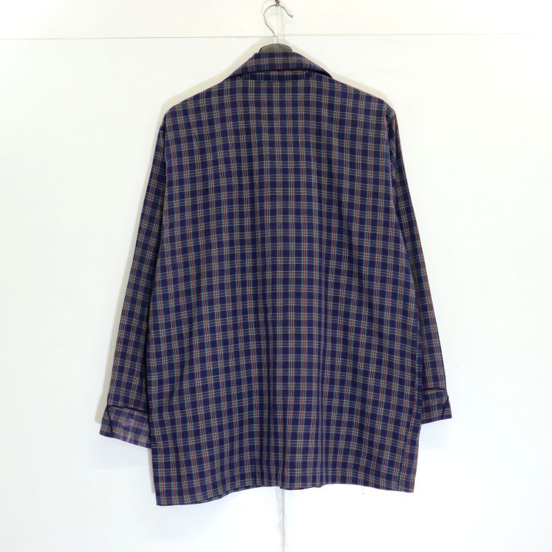 新品☆Dior☆チェック柄 ボタンアップ フィット ジャケット 00s Dior チェック柄 オープンカラー パジャマシャツ メンズ