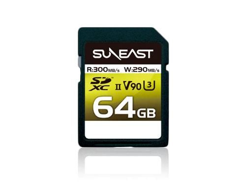 4営業日で発送 SUNEAST SDXC UHS-II Card V90シリーズ64GB SE-SDU2064GA300