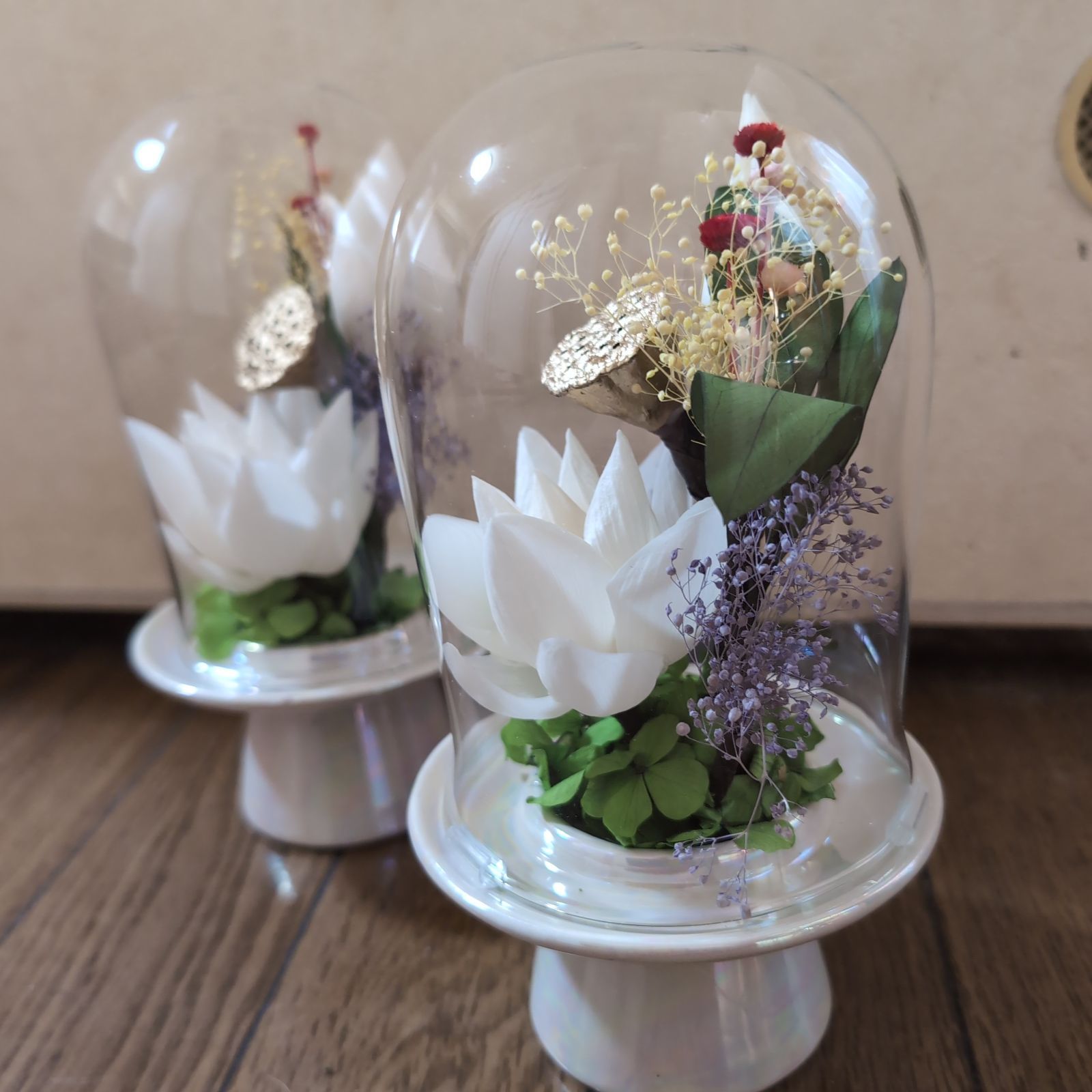 特選仏花 異形ガラスドーム