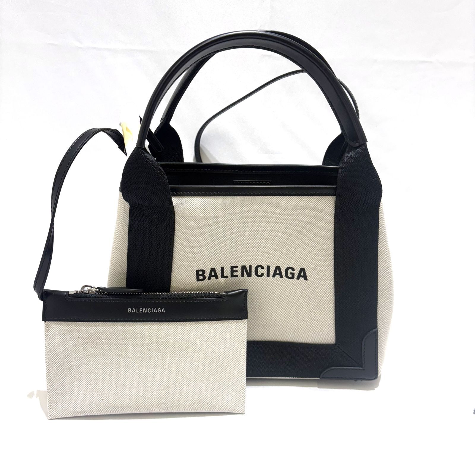 新品未使用訳アリ】BALENCIAGA バレンシアガ ネイビーカバXS 