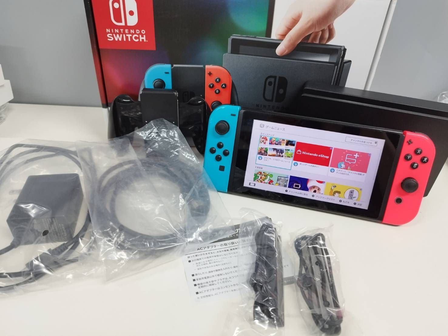 Nintendo Switch hac-001 2017 セット まとめ 送料無料 Nintendo Switch ニンテンドー スイッチ 2017年製 未