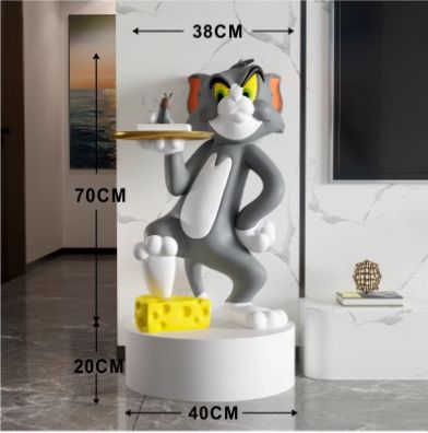tom&jerry トムとジェリー トム テーブル 机 サイドテーブル 置物 飾り