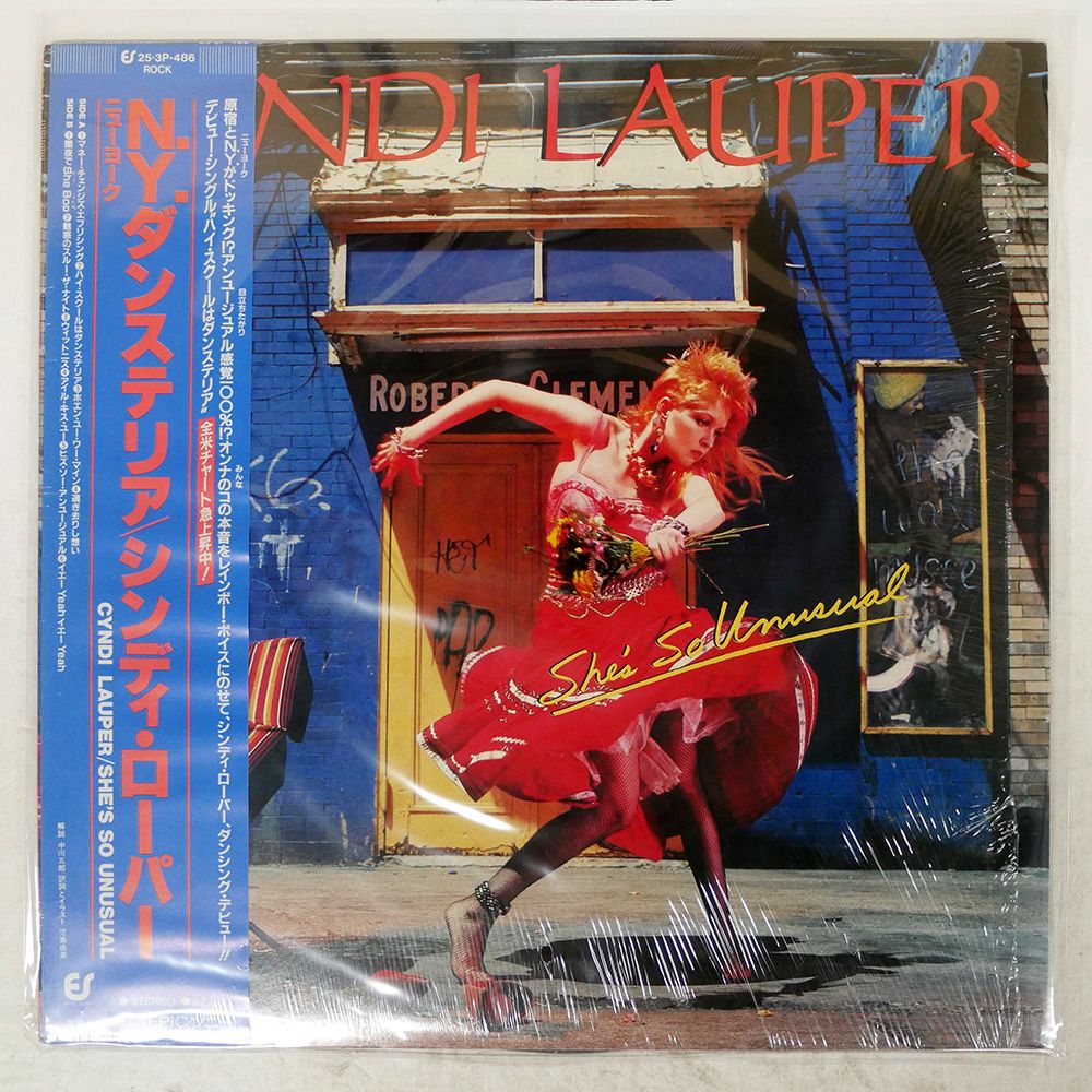 帯 国内盤 CYNDI LAUPER/SHE'S SO UNUSUAL/EPIC 253P486 LP