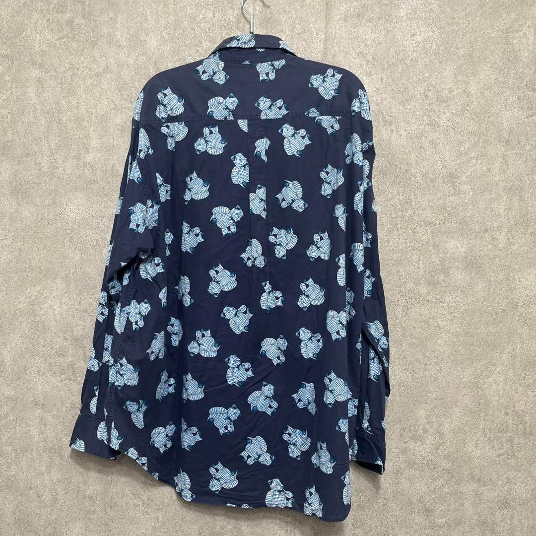 NATURE TRAIL ピンクハウスくま クマ シャツ 長袖シャツ テディベア