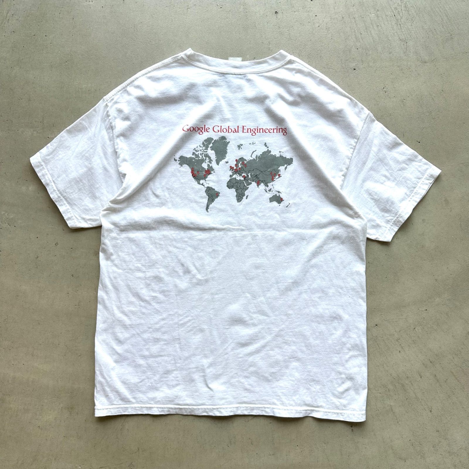 企業T google Tシャツ 90s-00s 両面プリント ヘインズ - メルカリ