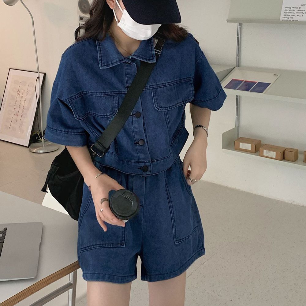 デニム 上下セット ジャケット パンツ カジュアル おしゃれ 春秋 楽天市場】セットアップ デニムセット ブルー カジュアル 女の子