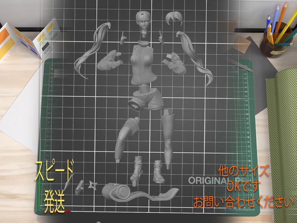 ガレージキット 1/6 Lady Ninja Naru 未塗装未組立 ガレージキット 1/6 Lady Ninja Naru 未塗装未組立 在庫は1つ