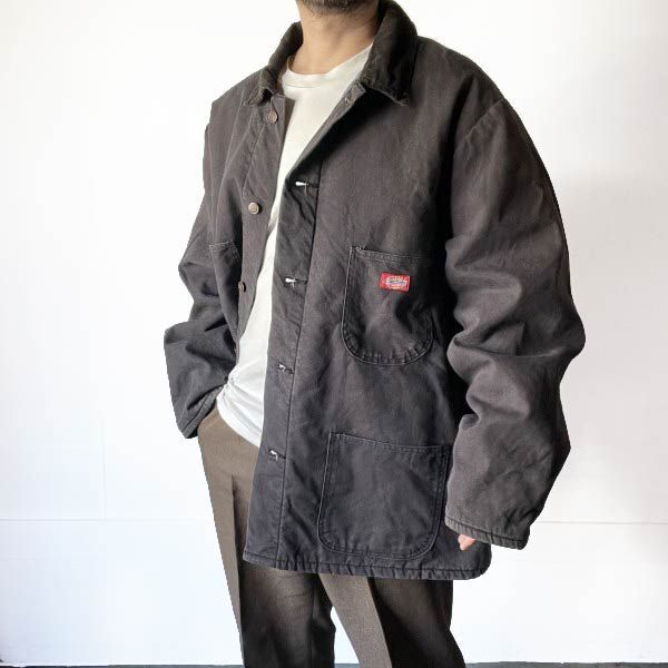 90s Dickies ディッキーズ ダック ブランケットライナー カバーオール XXL グレー系 ジャケット ミシガン チョアコート D151-18-0024ZVW