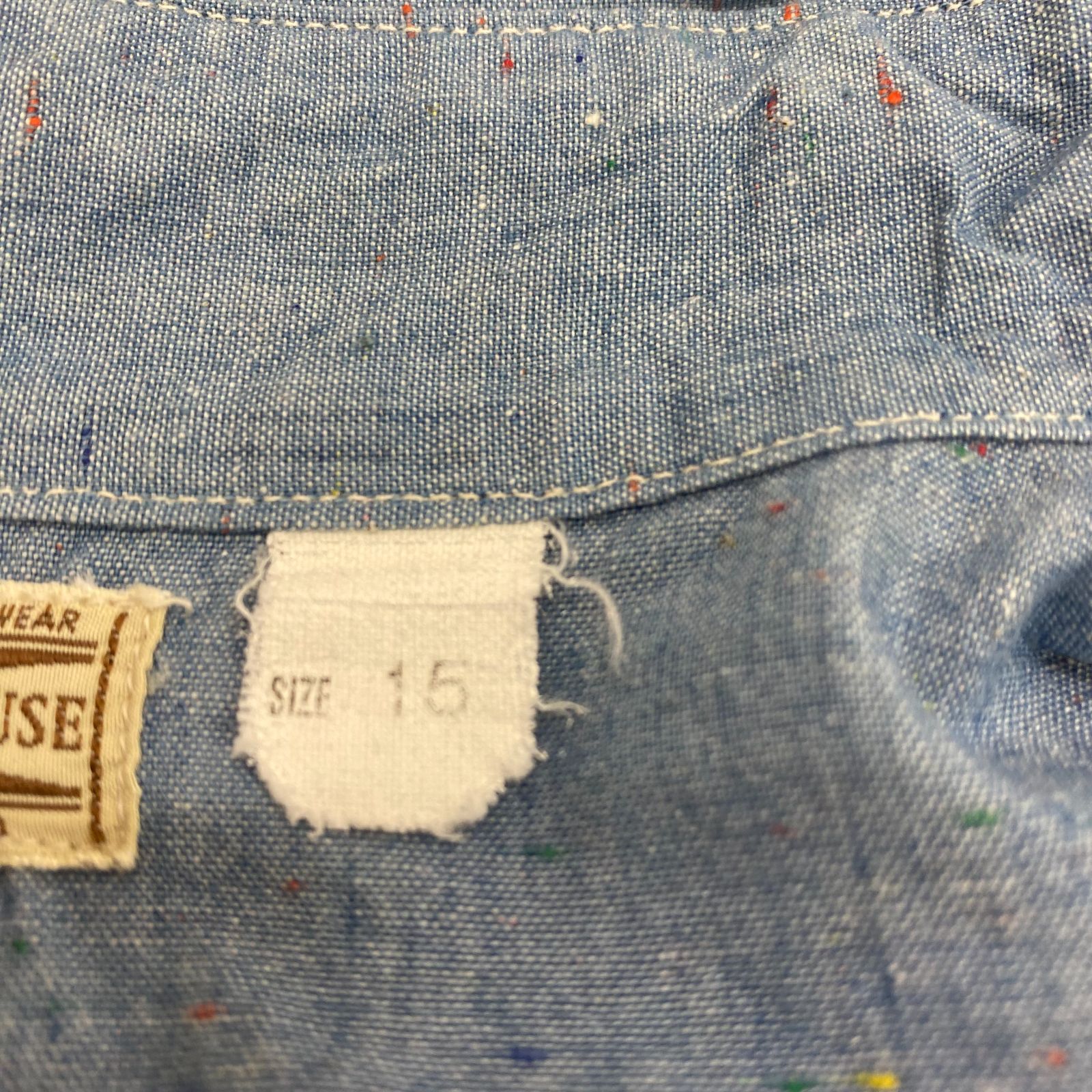 美品 WAREHOUSE ウエアハウス 半袖 シャンブレー シャツ トップス