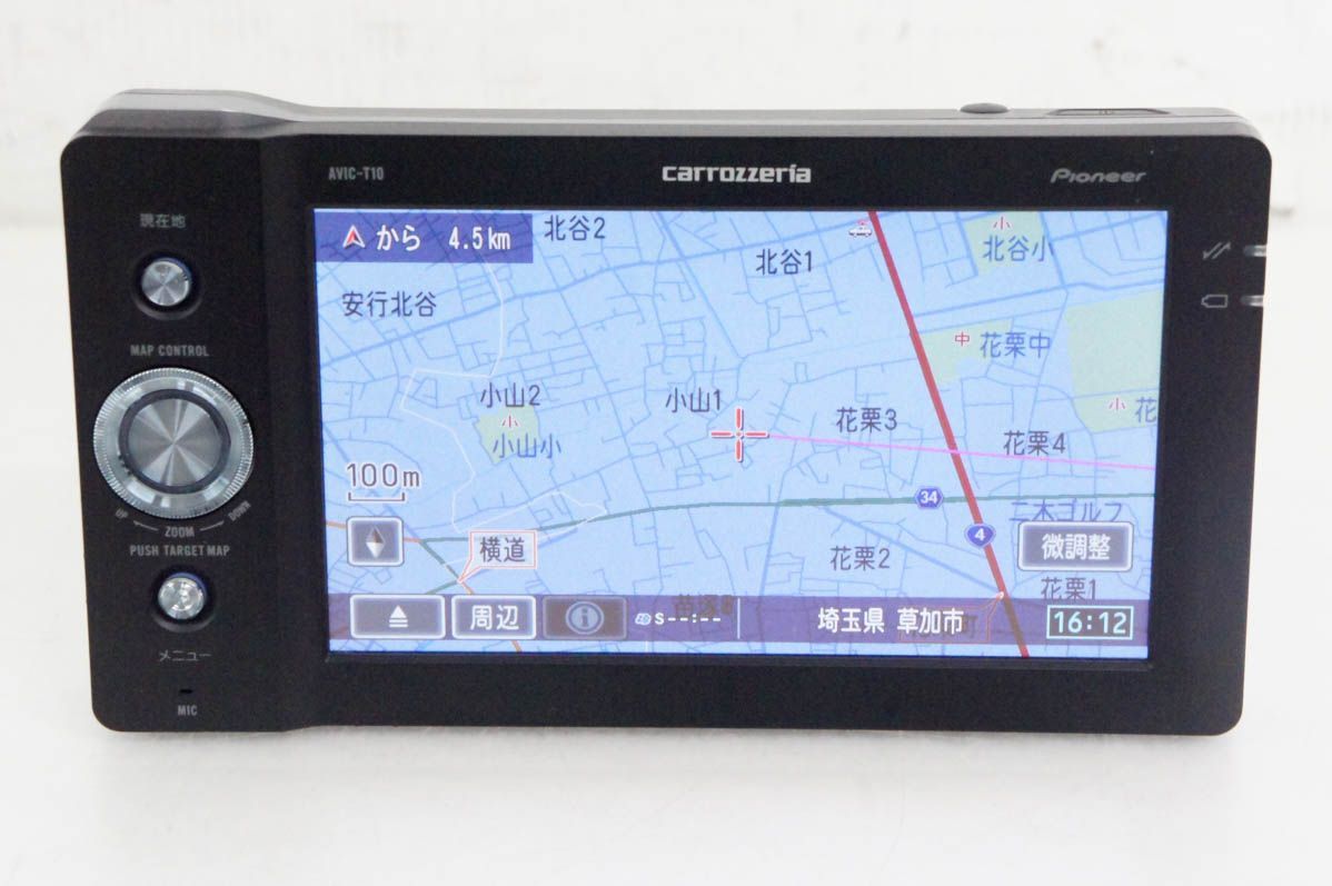 Pioneerパイオニア 5.8V型ワイド ポータブルナビゲーション AVIC-T10 carrozzeria Air navi エアーナビ