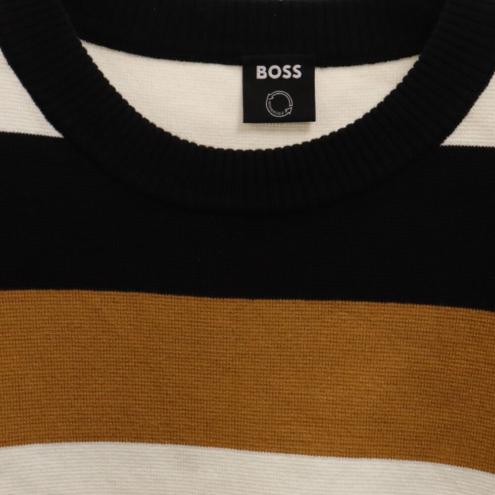 HUGO BOSS (ヒューゴボス) ストライプニットセーター RN73616 CA23115 