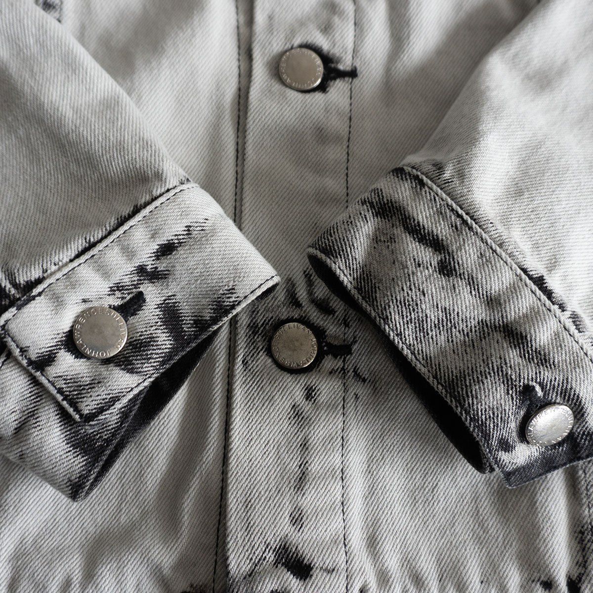 24SS/美品】 JOHNLAWRENCESULLIVAN【BLEACHED DENIM JACKET】44
