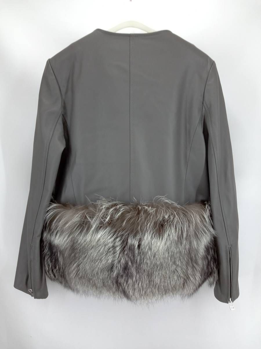 ☆miss adora ミスアドラ ファー付ラムレザージャケットフォックス