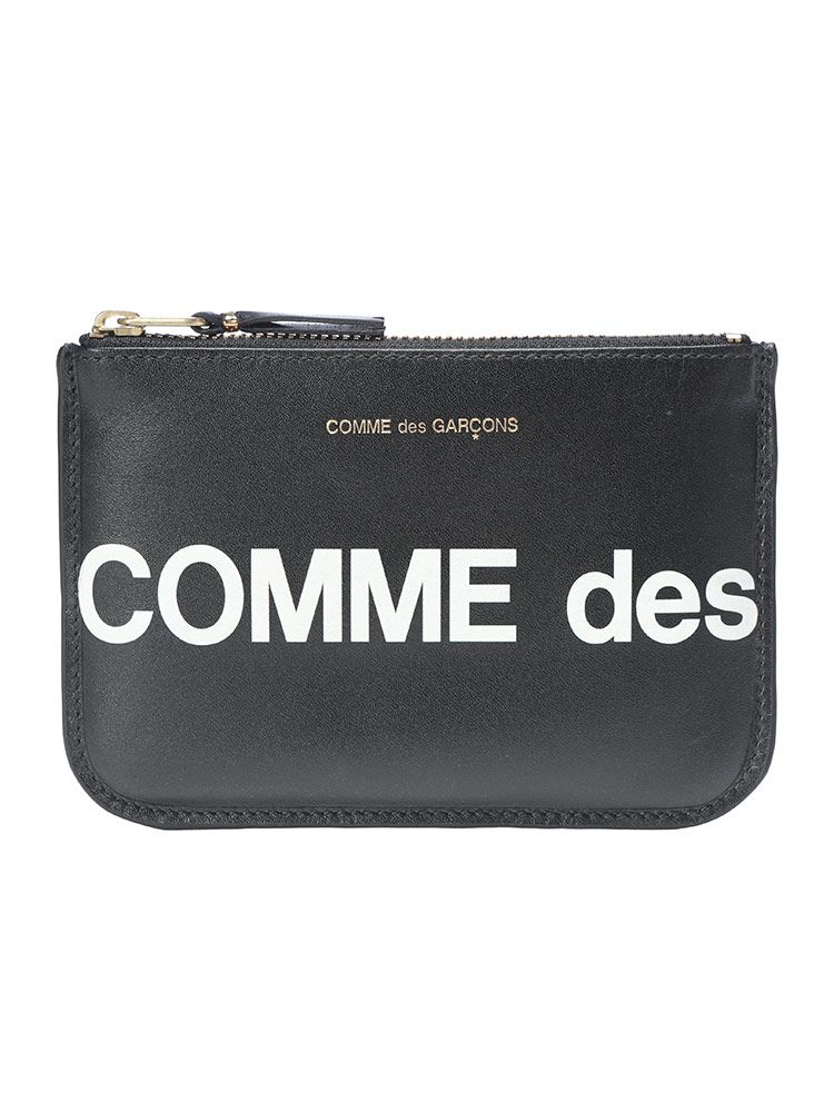 comme des garcons コムデギャルソン ロゴプリント ジップ カードケース HUGE LOGO