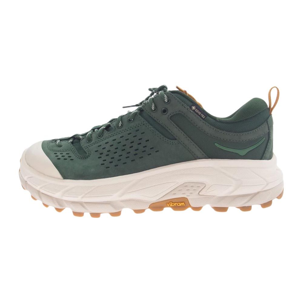 HOKA ONE ONE ホカ オネオネ スニーカー 1130310 TOR ULTRA LO トーウルトラロー マウンテン ビュー GORE-TEX ゴアテックス vibramソール ビブラム ローカットスニーカー グリーン系 ホワイト系 27cm【中古