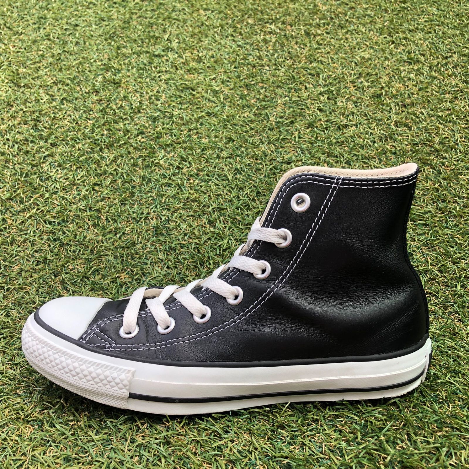 美品23 converse コンバース レザー オールスター HI H332 - Re:shoe