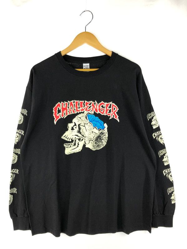 メンズ CHALLENGER チャレンジャー ZOMBIE SKULL L|S TEE ゾンビ スカル ロングスリーブTシャツ 長袖Tシャツ 142-250222-hi-05-TAG