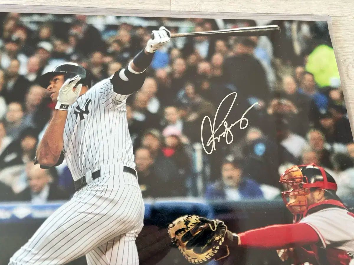 MLB アレックス・ロドリゲス サイン入り写真 日本でサイン会を開いたアレックス・ロドリゲス氏（左