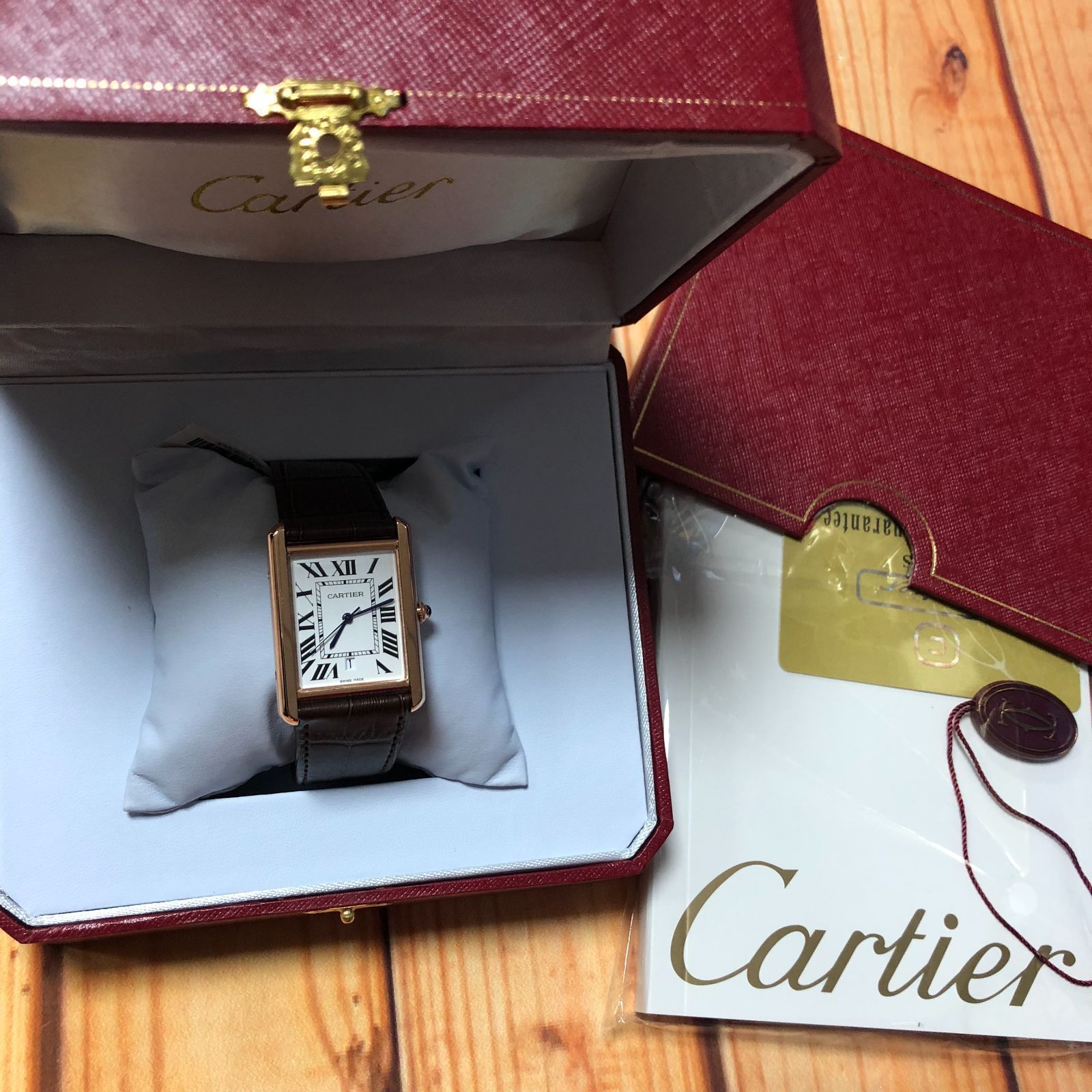 カルティエ Cartier 自動巻き腕時計 専用箱・説明書付 新品 ジェムラインジャパン - 公式サイト - / カルティエ タンク