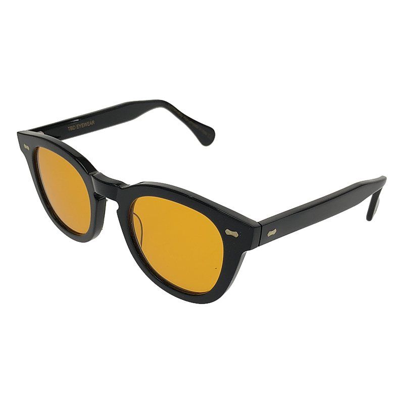 TBD EYEWEAR | ティービーディーアイウエア | DONEGAL | DOEBKOR レンズ バイオアセテートフレーム サングラス | アイウェア | 49□23 | フレーム ブラック | レンズ オレンジ