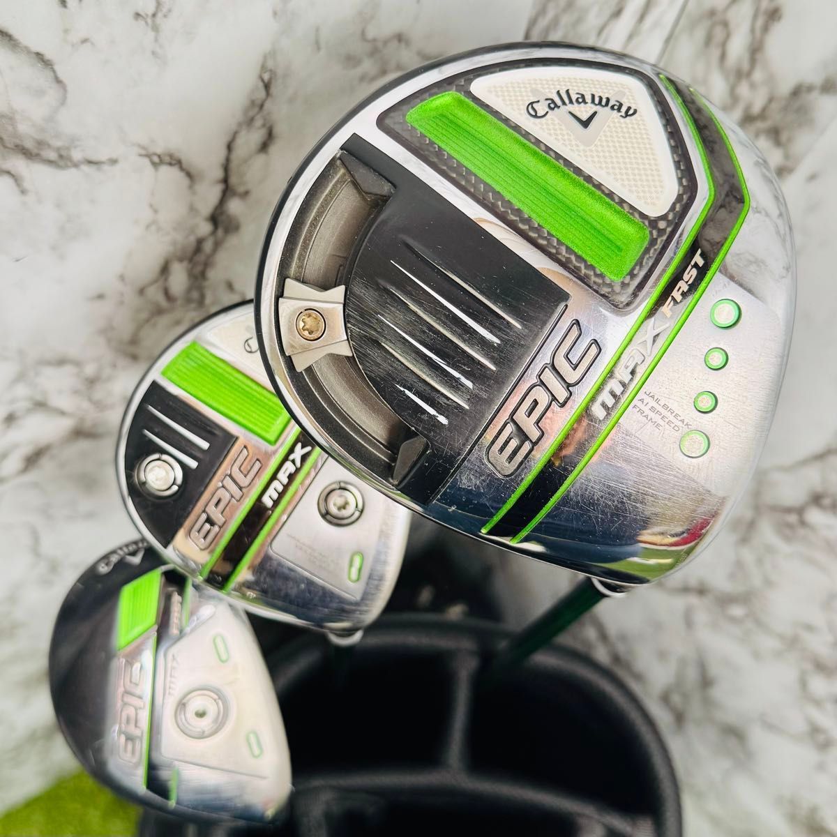 【良品】キャロウェイ エピックマックスファースト 1W 5W 5UT 3本セット 良品】キャロウェイ エピックマックスファースト 1W 5W 5UT 3本セット