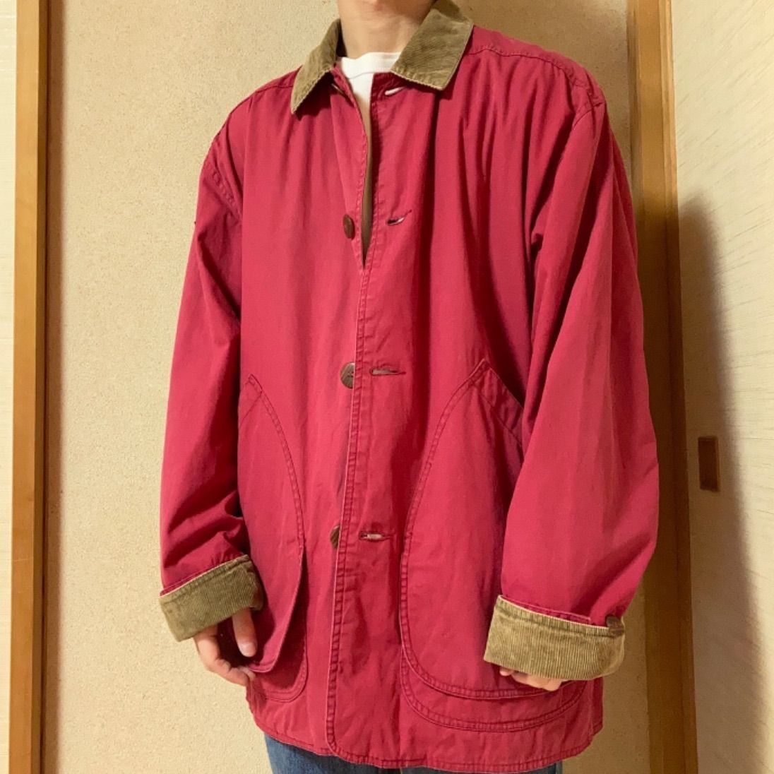 最高の 90s J.CREW ハンティングジャケット カバーオール 6216円