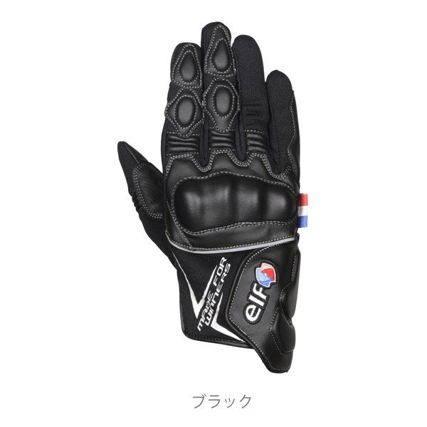 【新品･最短当日出荷】elf  エルフ ネーロメッシュグローブ ブラック Mサイズ EG-S518/BK/M (2557075)