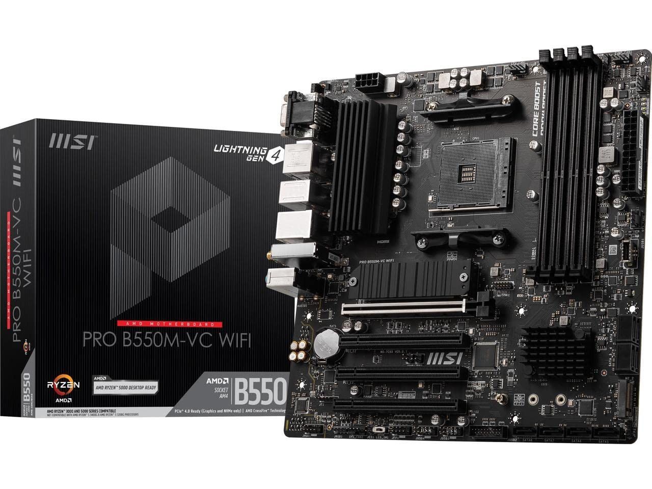 PRO B550M-VC WiFi プロシリーズ マザーボード AMD Ryzen 5000 シリーズ AM4 DDR4 PC