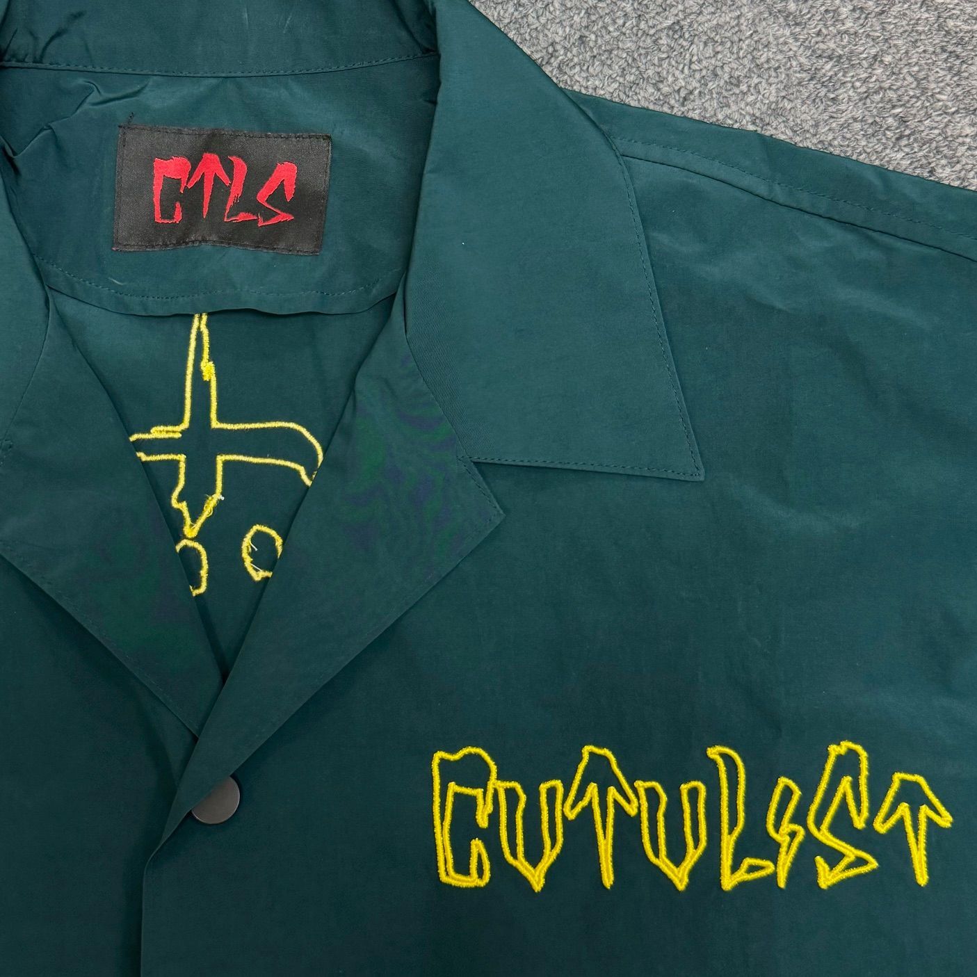 CVTVLIST 23SS 名古屋限定 ナイロン 半袖刺繍 オープンカラーシャツ