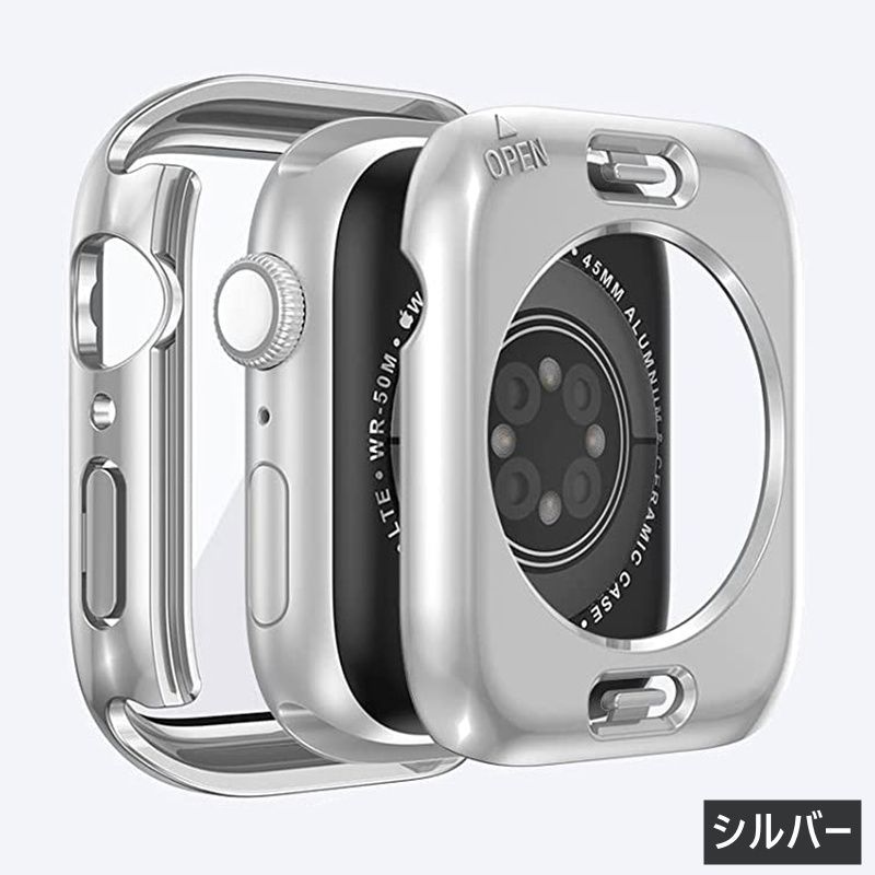 143 Apple Watch 両面カバー 超防水 一体型 41mm 45mm 44mm 40mm ケース 保護 シリーズ SE Series8 Series7 フィルム フレーム ガラス フィルム 保護 防水 一体型 超防水 Apple Watch