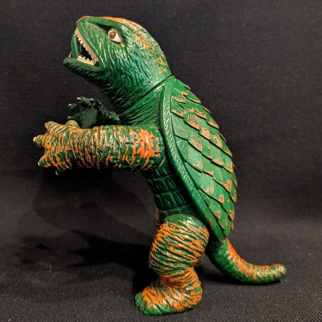 日東 スタンダードソフビ ガメラ 2期腹緑 緑成型 205mm