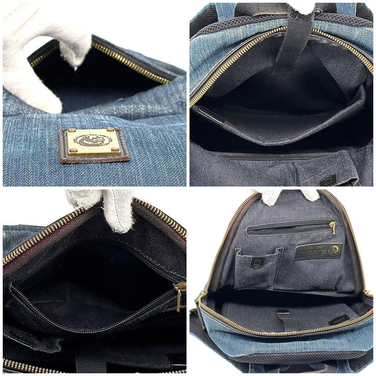 ⭐︎正規店にて購入⭐︎【DIESEL】ディーゼル デニム×レザーリュック 個性と実用性を求めるあなたへ✨】 DIESEL ディーゼル バック