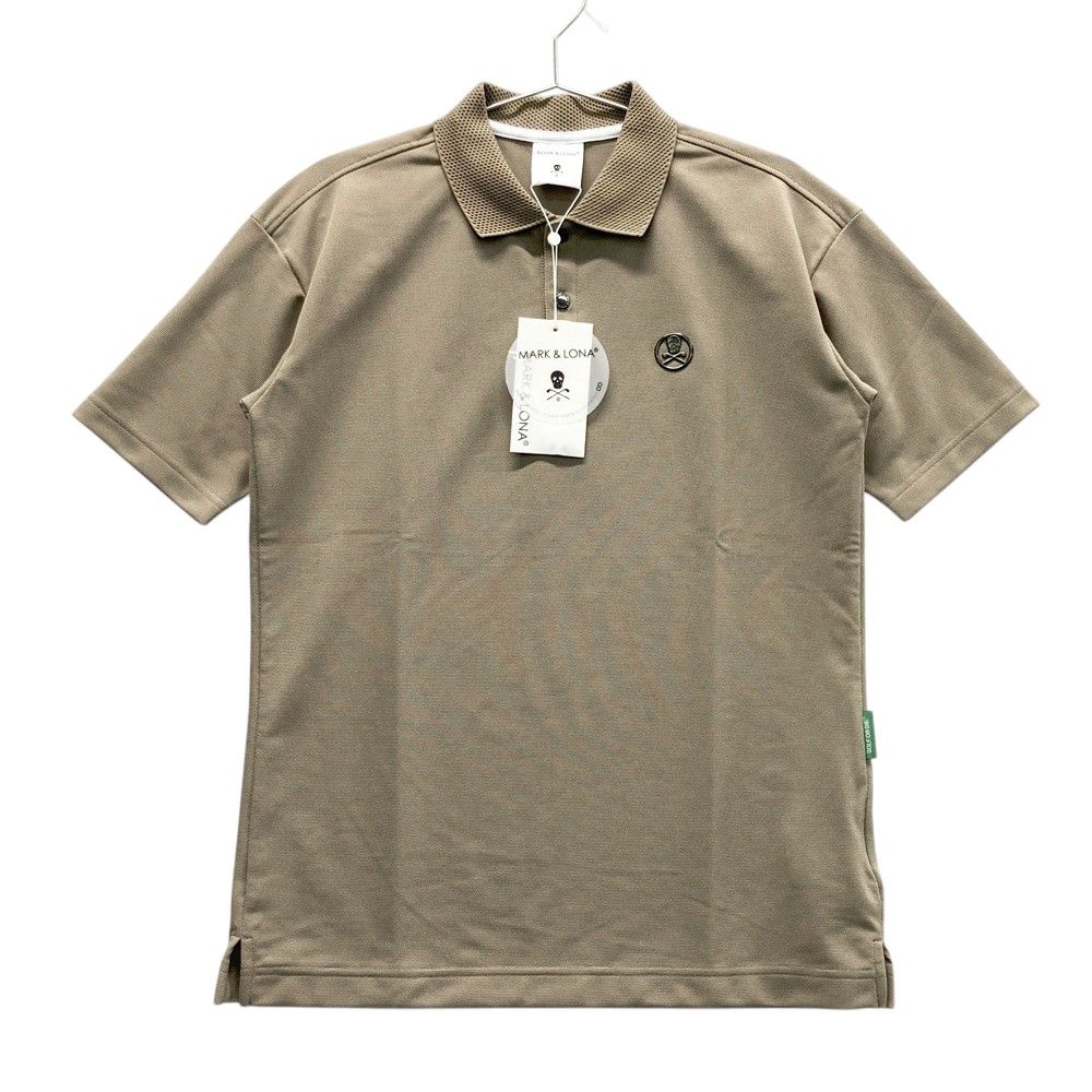 サイズ 44 MARK-LONA マークアンドロナ 2025年 Ace Asset 半袖ポロシャツ ベージュ系 240101469266 ゴルフウェア メンズ ストスト