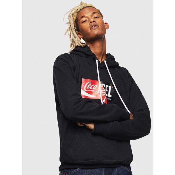 ディーゼル DIESEL パーカー M Coca-Cola コカコーラ ロゴ フード  