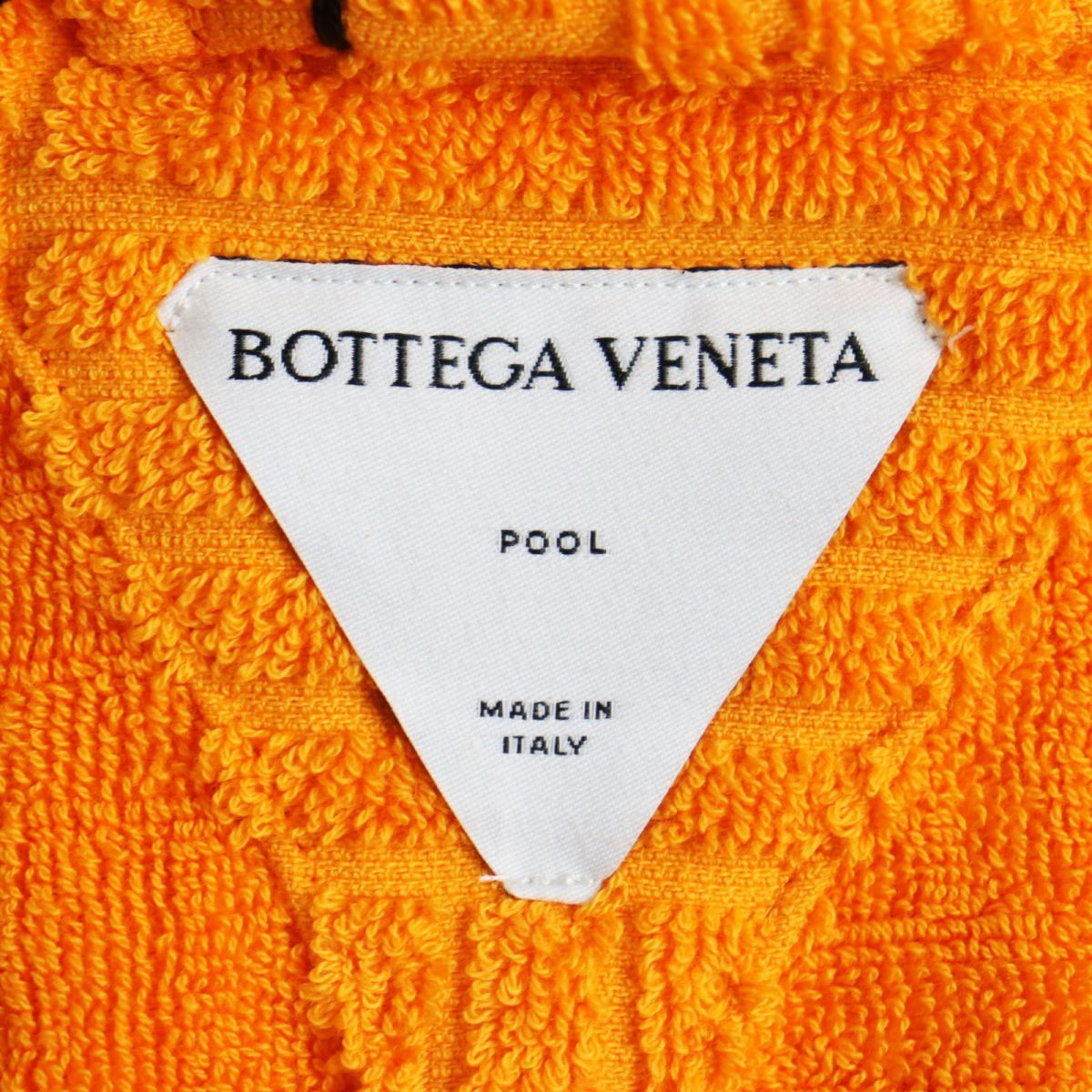 未使用品●定価79200円 BOTTEGA VENETA ボッテガヴェネタ 706012 イントレチャートパターン コットンテリーバスローブ オレンジ  M 正規品 q12-st30307-242