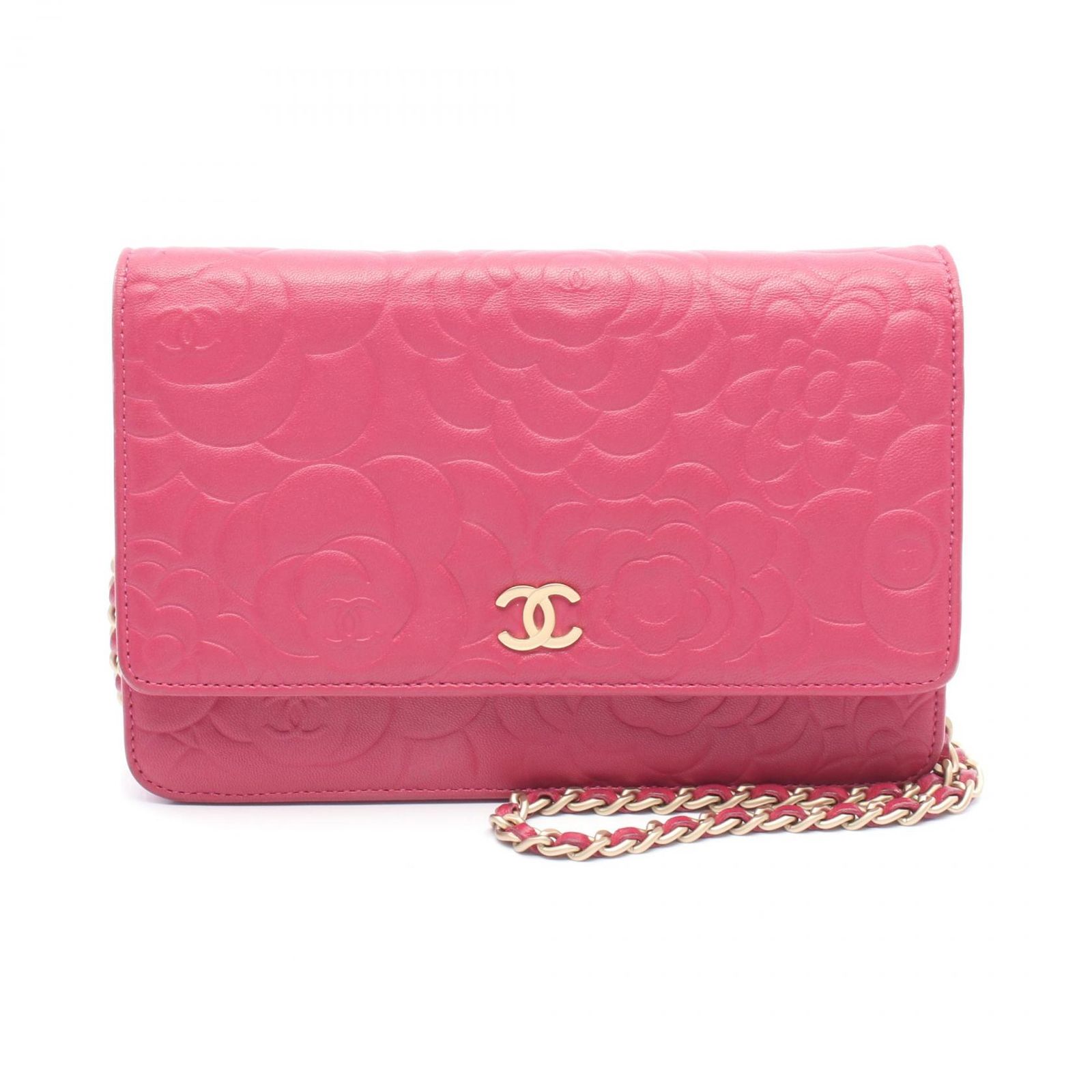 シャネル CHANEL ショルダーバッグ カメリア A47421 ローズピンク 
