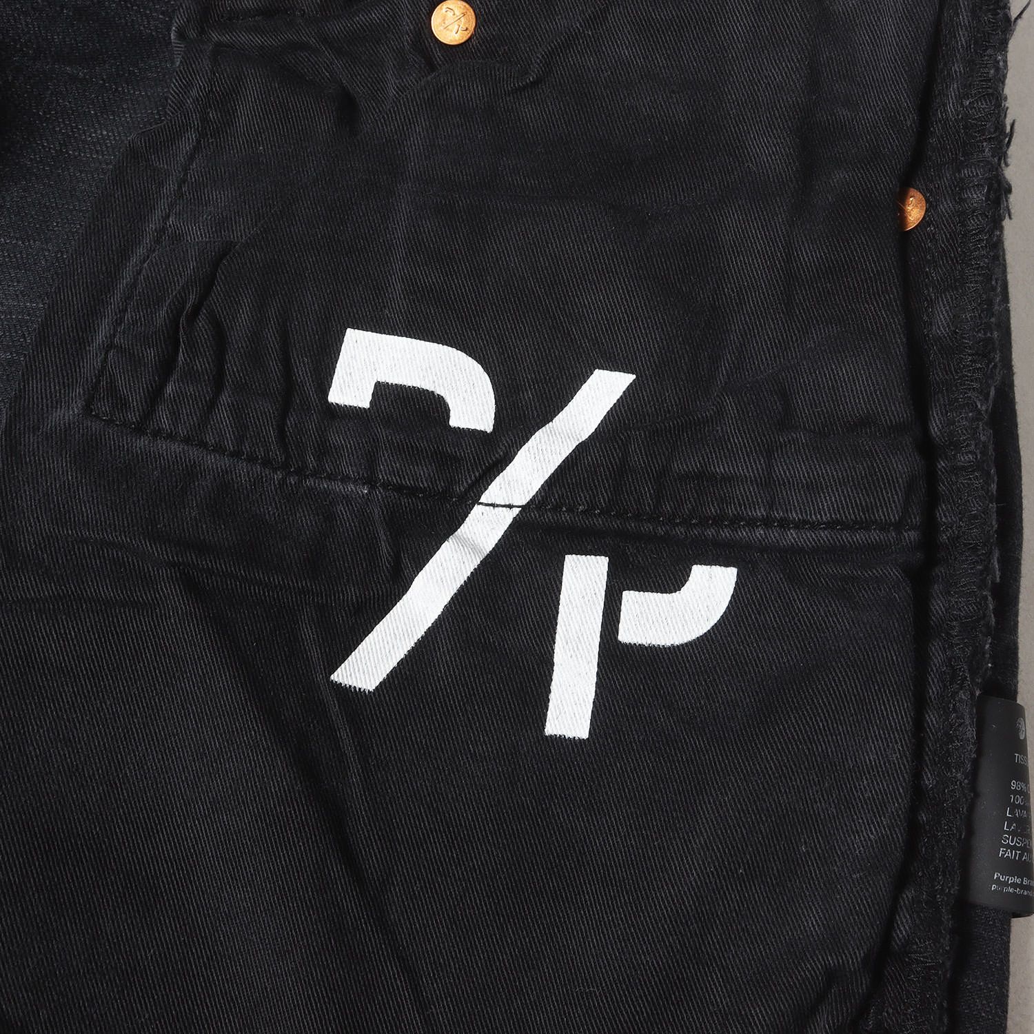 美品】PURPLE BRAND パープル ブランド パンツ ブラックインディゴ 