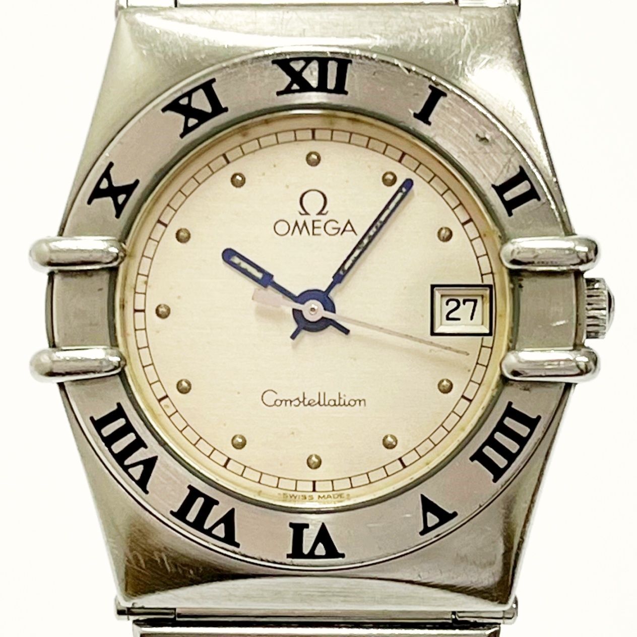 中古】【訳あり品】 OMEGA オメガ コンステレーション SS シルバー文字