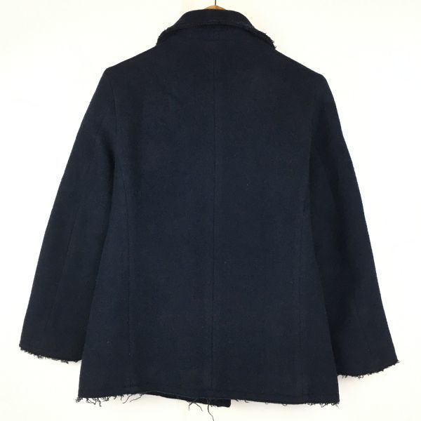 日本製★bonjour records BOYS/ボンジュールレコーズ 　ウール　Pコート/ピーコート　サイズS　ダークネイビー/紺　/Made in Japan 管NO.A3-17 日本製☆bonjour records BOYS/ボンジュールレコーズ ウール Pコート