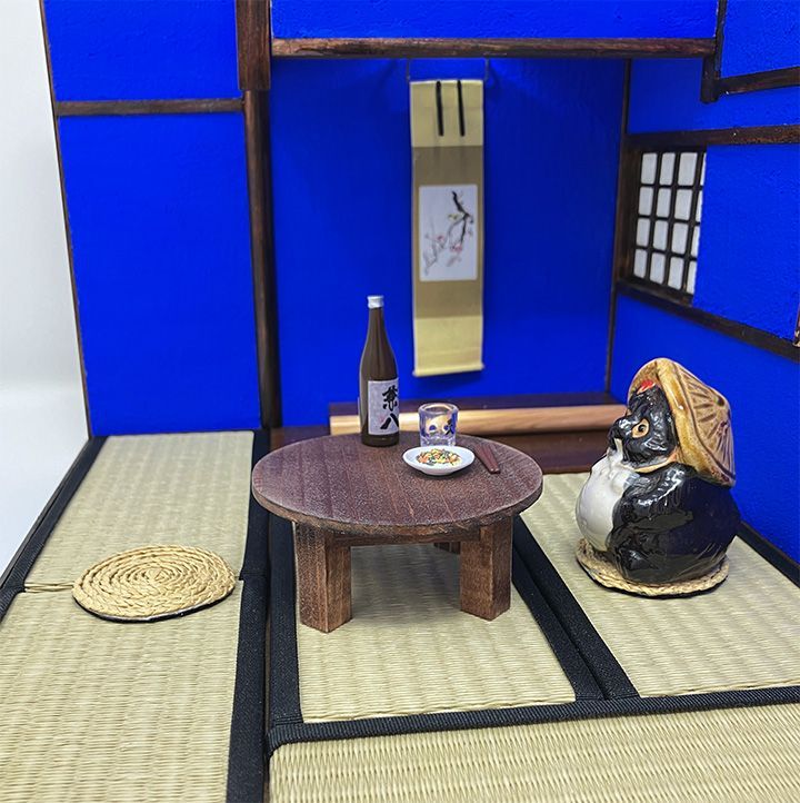 組立簡単 和室ドールハウス 群青の間 金沢町屋 畳セット