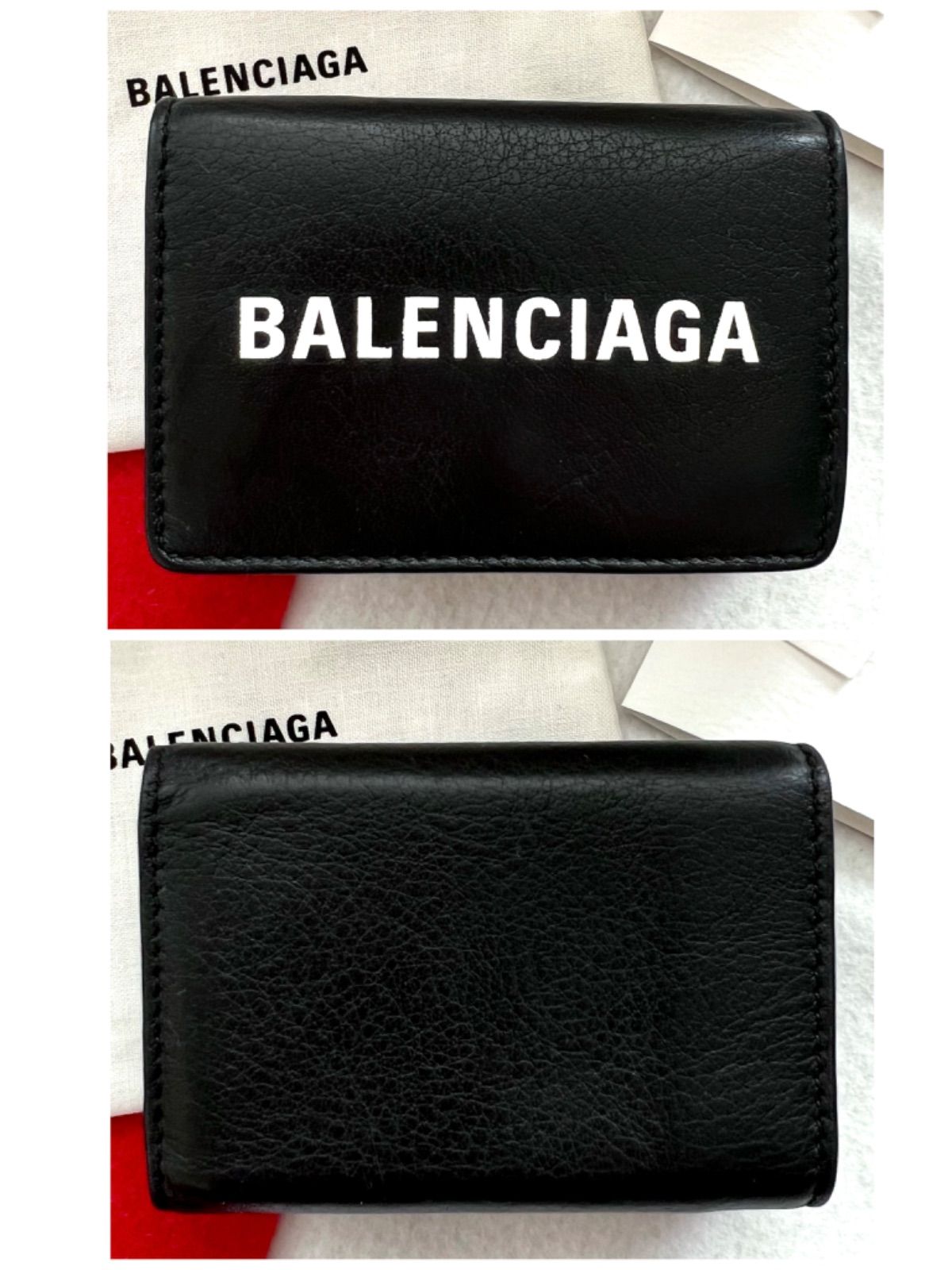 正規品✨ BALENCIAGAバレンシアガ財布三つ折りエブリディミニ 
