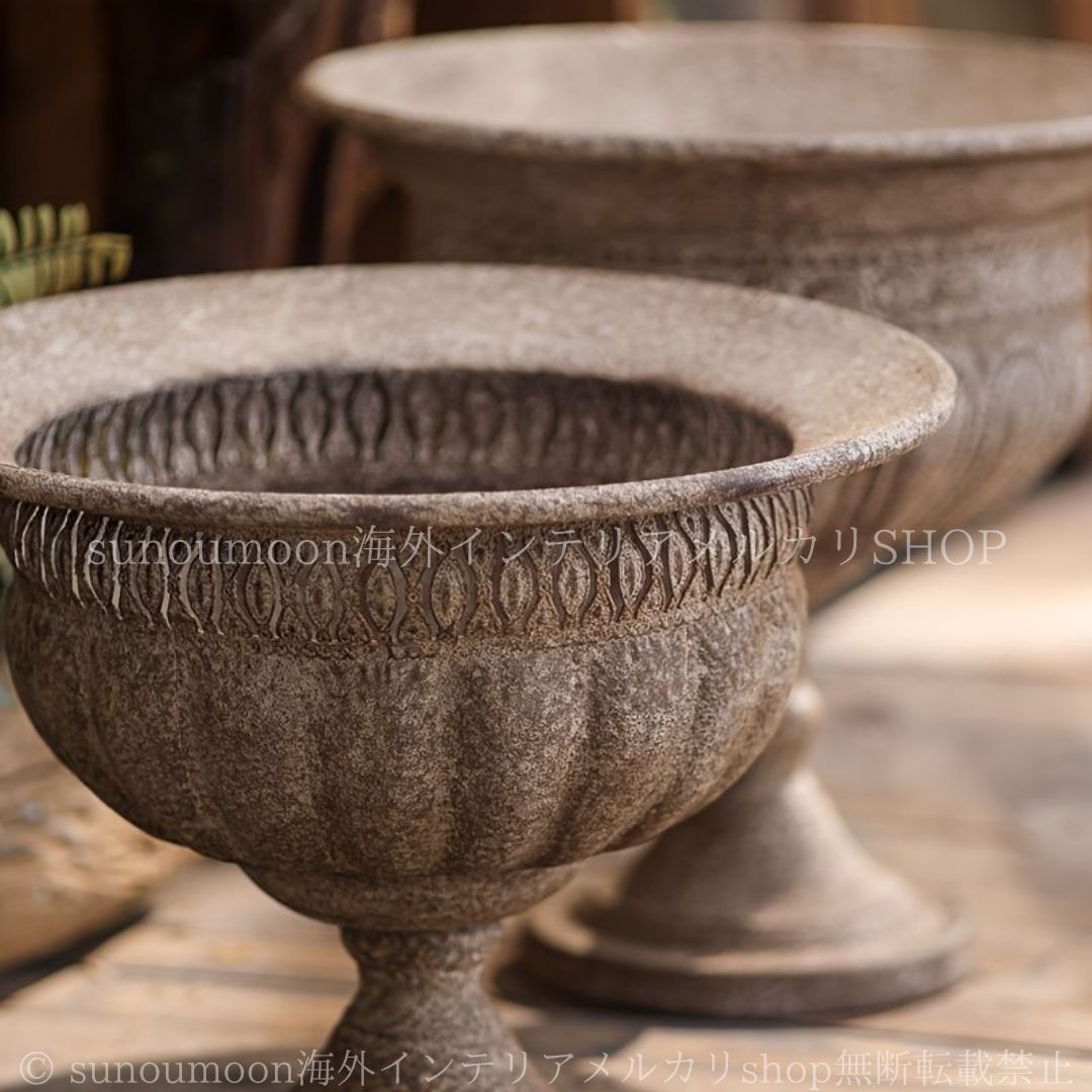 プランター ヴィンテージ調 アメリカンカントリー おしゃれ かわいい 鉢 植木鉢 多肉植物 寄せ植え ガーデン ポット ガーデニング 4-7 YUZUMIYA_COM