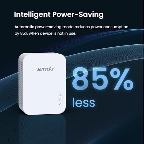 Tenda AV1000 1ポートギガビット電力線アダプタ、最大1000Mbps（PH3