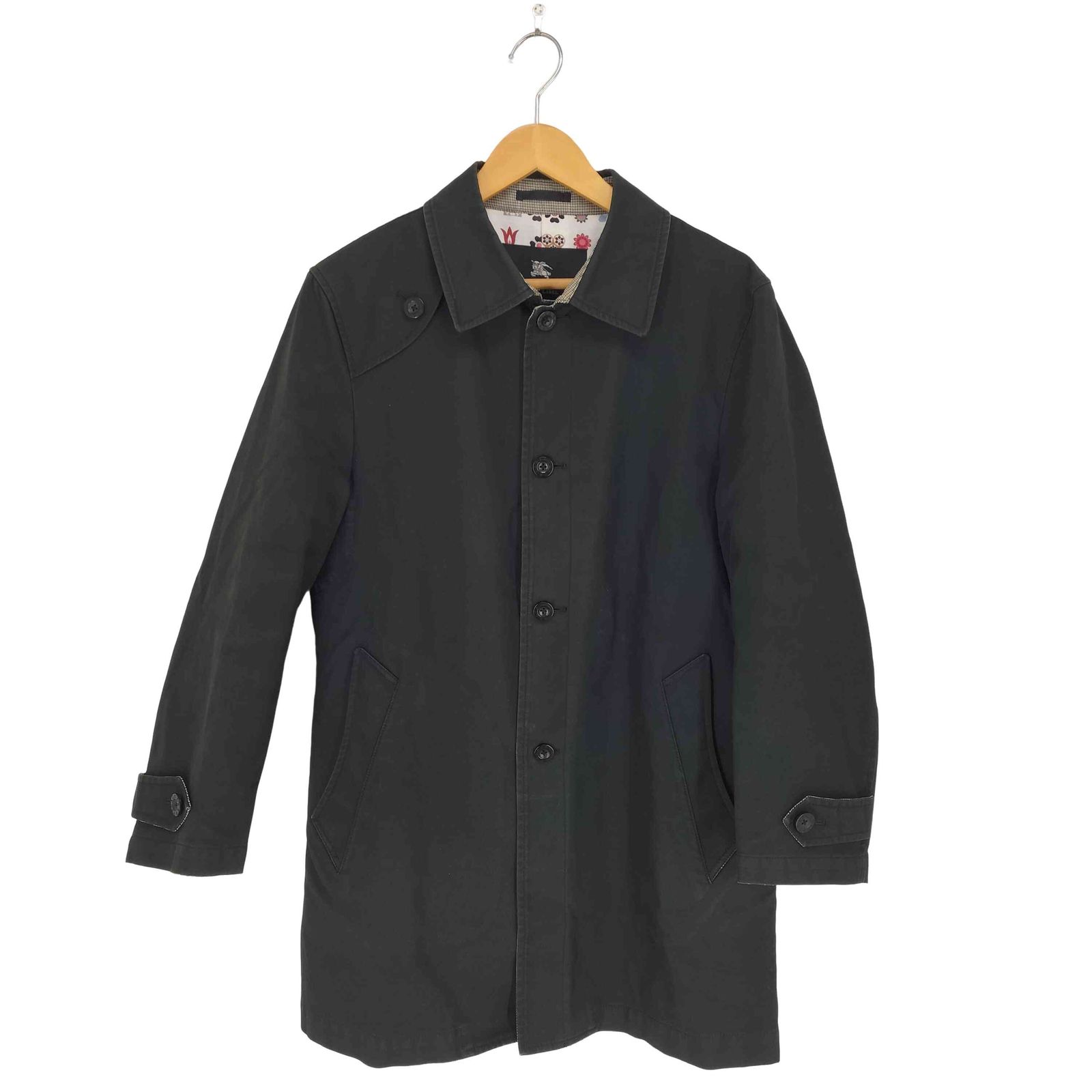 バーバリーブラックレーベル BURBERRY トップ BLACK LABEL 裏地総柄