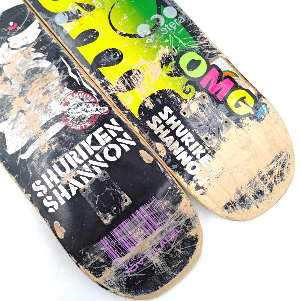 スケートボード Black Label deck BLACK LABEL deck 『label sliced and diced』 9inch x 33.25