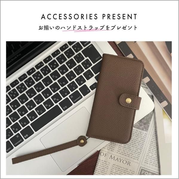 iPhone14Plus ケース 手帳型 スマホケース シュリンクカーフレザー