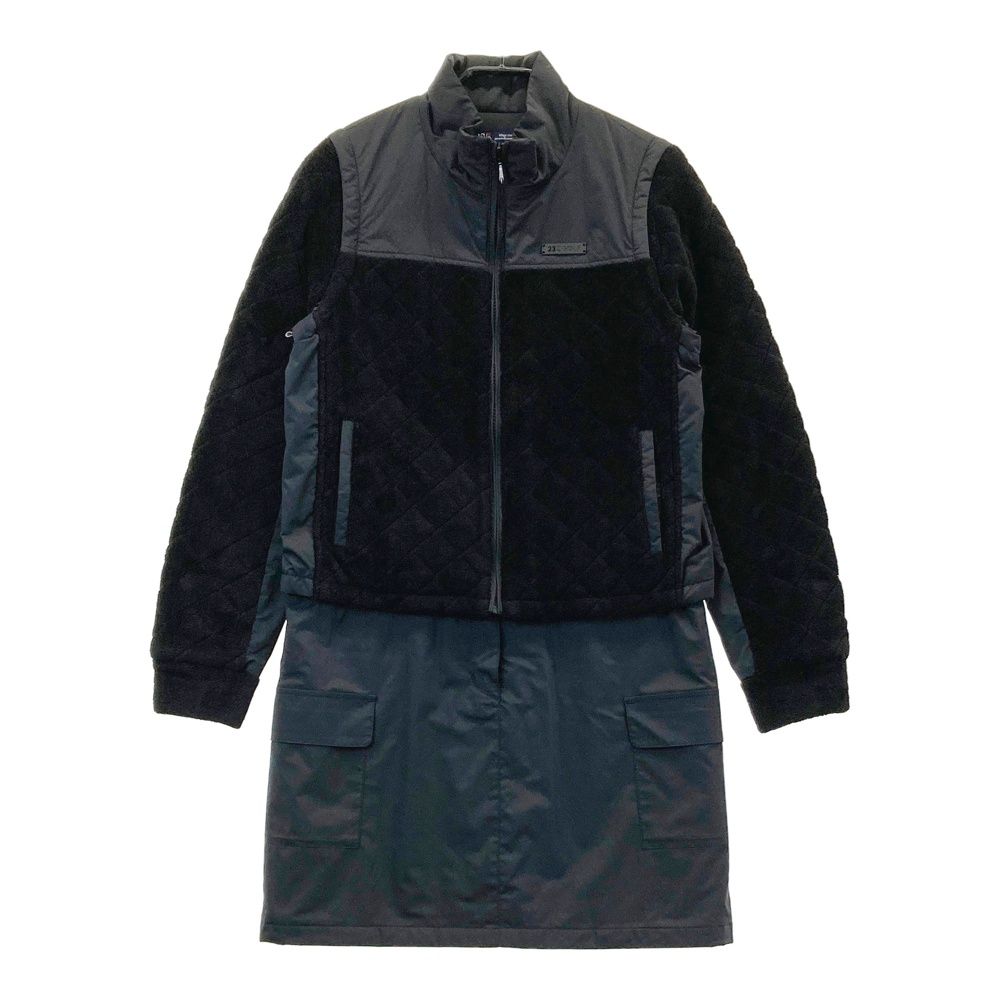 サイズ：S-M 23区GOLF ニジュウサンクゴルフ 2WAY 中綿 ワンピース ジャケット ブラック系 [240101507989] ゴルフウェア レディース ストスト